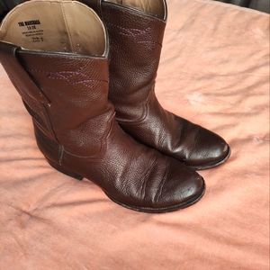 Alvies® The Manchaca 10D Dark Brown Deerskin Roper worn